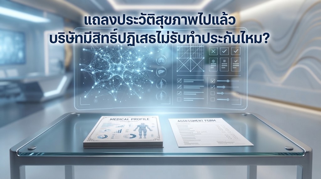แถลงประวัติสุขภาพไปแล้ว บริษัทมีสิทธิ์ปฏิเสธไม่รับทำประกันไหม?