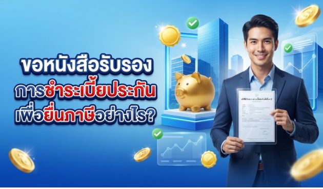 ขอหนังสือรับรองการชำระเบี้ยประกันเพื่อยื่นภาษีอย่างไร?