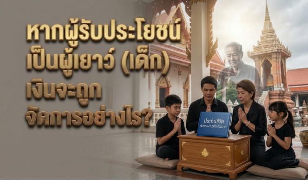 หากผู้รับประโยชน์เป็นผู้เยาว์ (เด็ก) เงินจะถูกจัดการอย่างไร?
