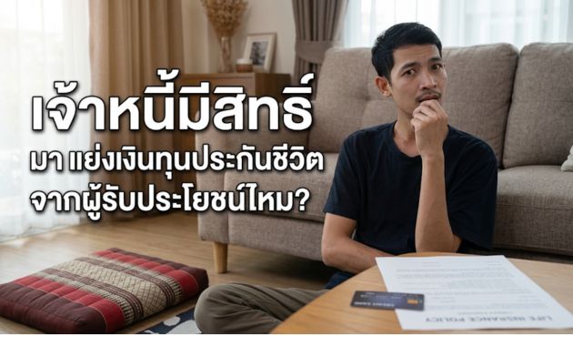 เจ้าหนี้มีสิทธิ์ มาแย่งเงินทุนประกันชีวิตจากผู้รับประโยชน์ไหม?